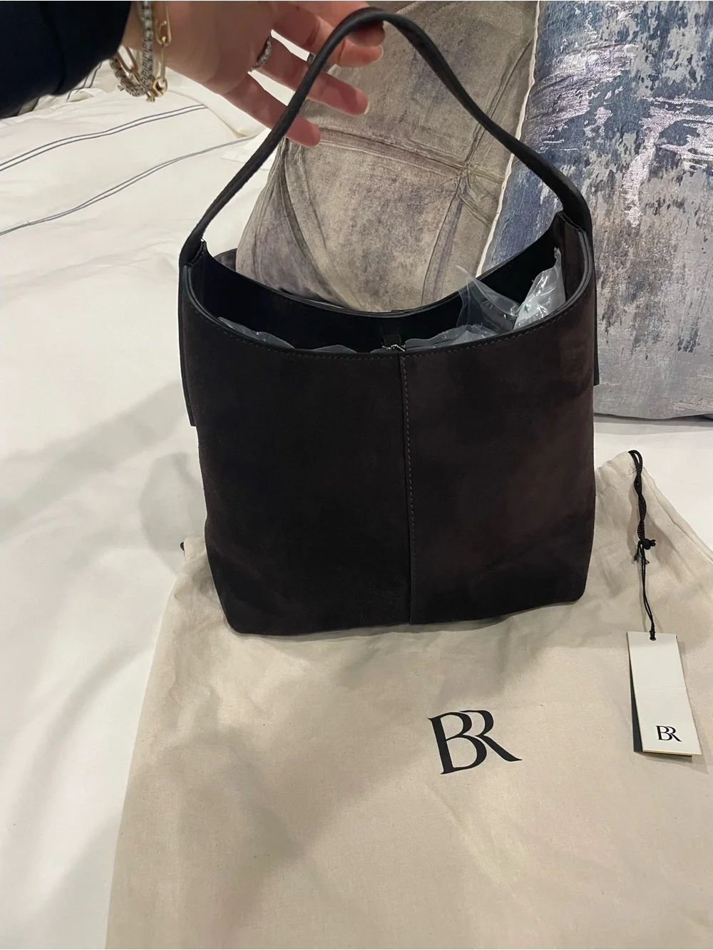 Banana Republic Dark Brown Suede Vida Bag - Women